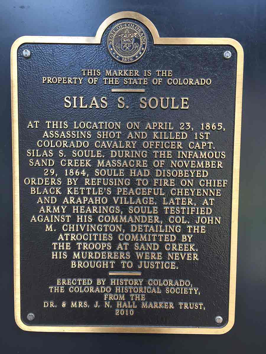 silas soule memorial marker