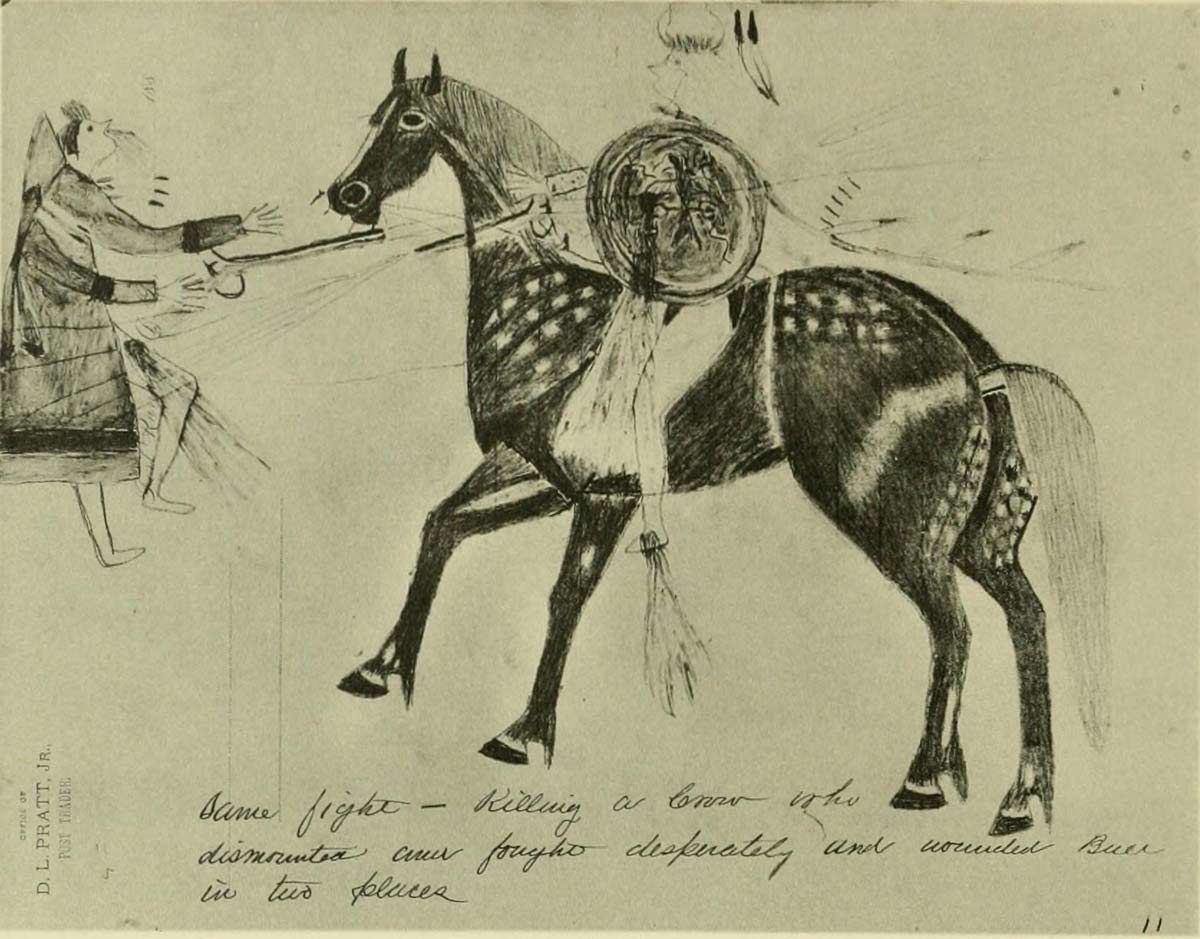 sitting bull battle drawing