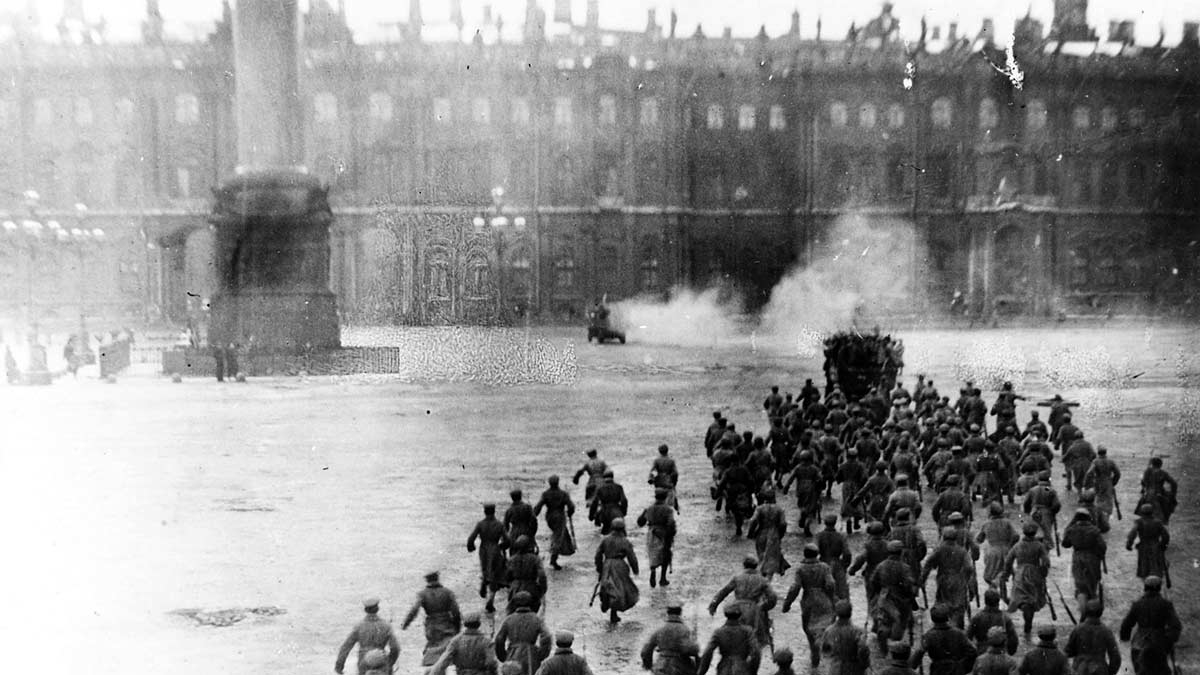 storming winter Palace