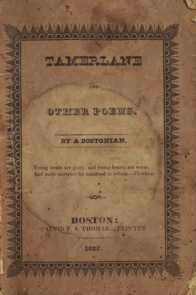tamerlane book poe