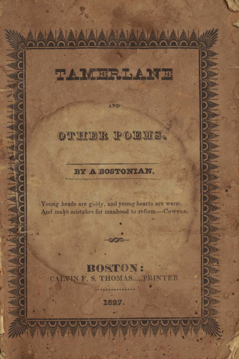 tamerlane book poe