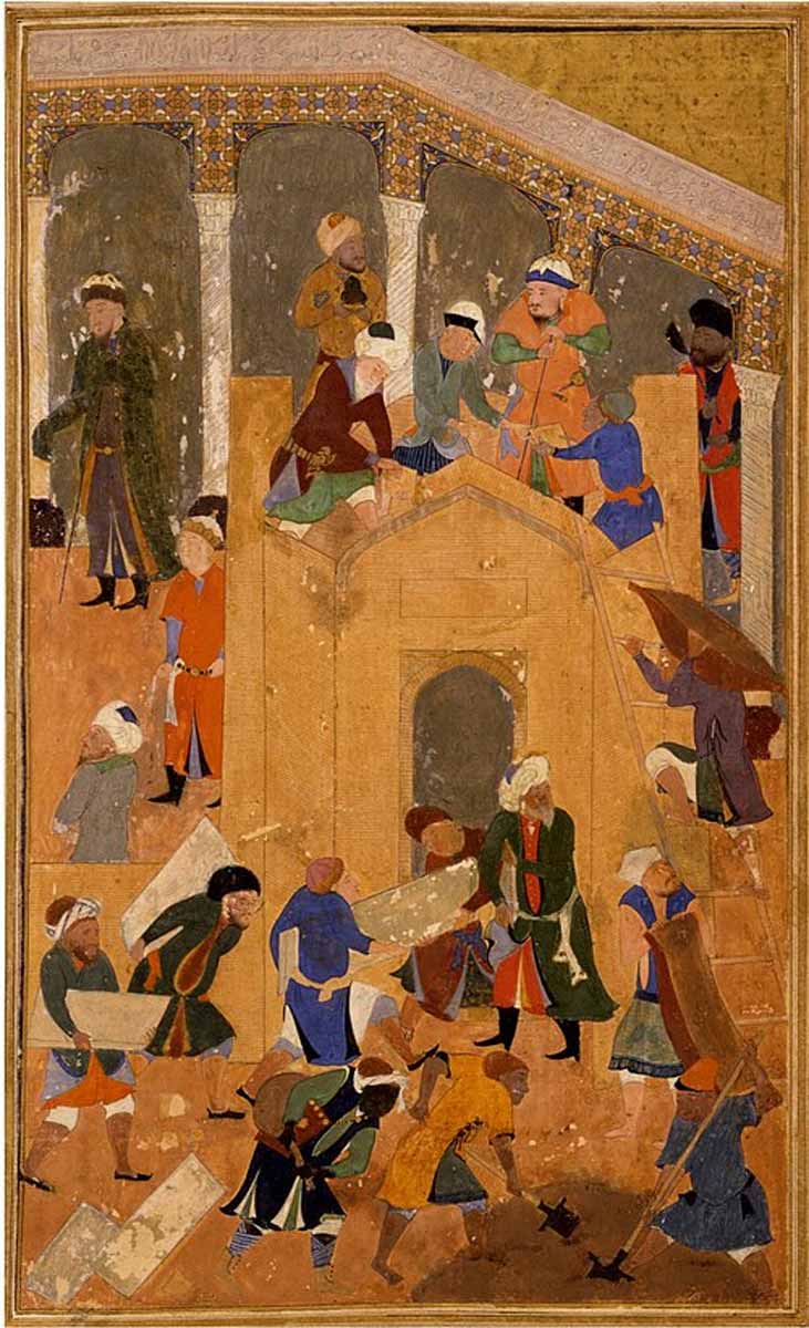 tamerlane overseeing mosque