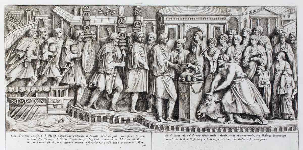 trajan sacrifice roman warfare