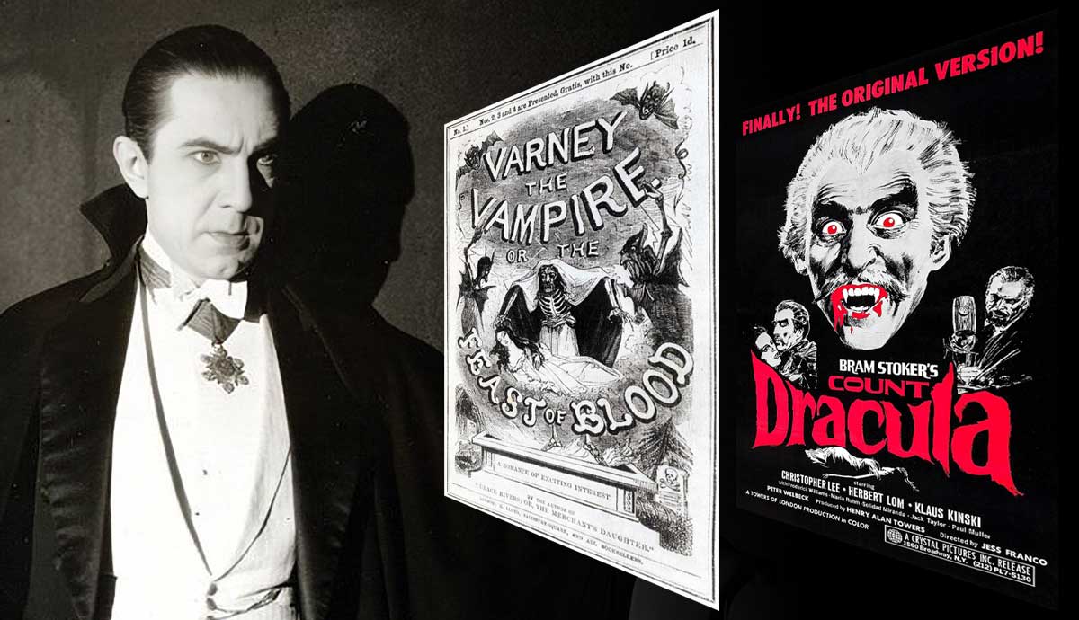 Classic vampire icons across media