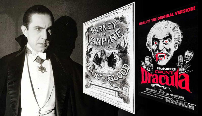 Classic vampire icons across media