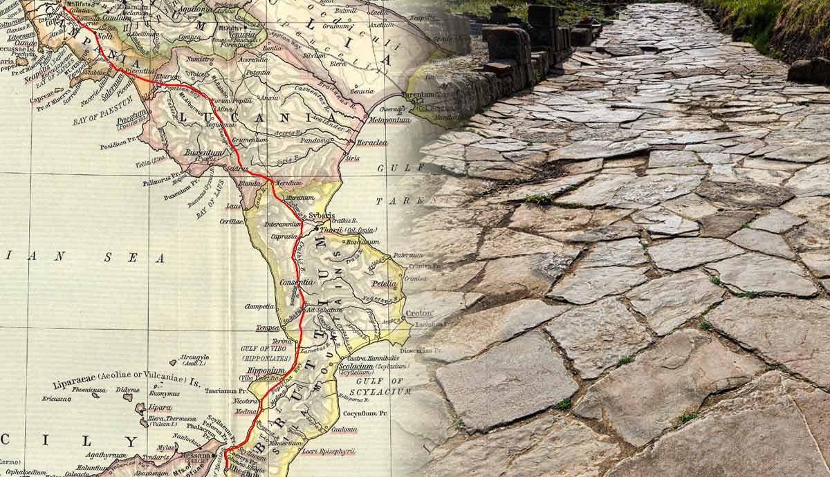 via popilia map roman road