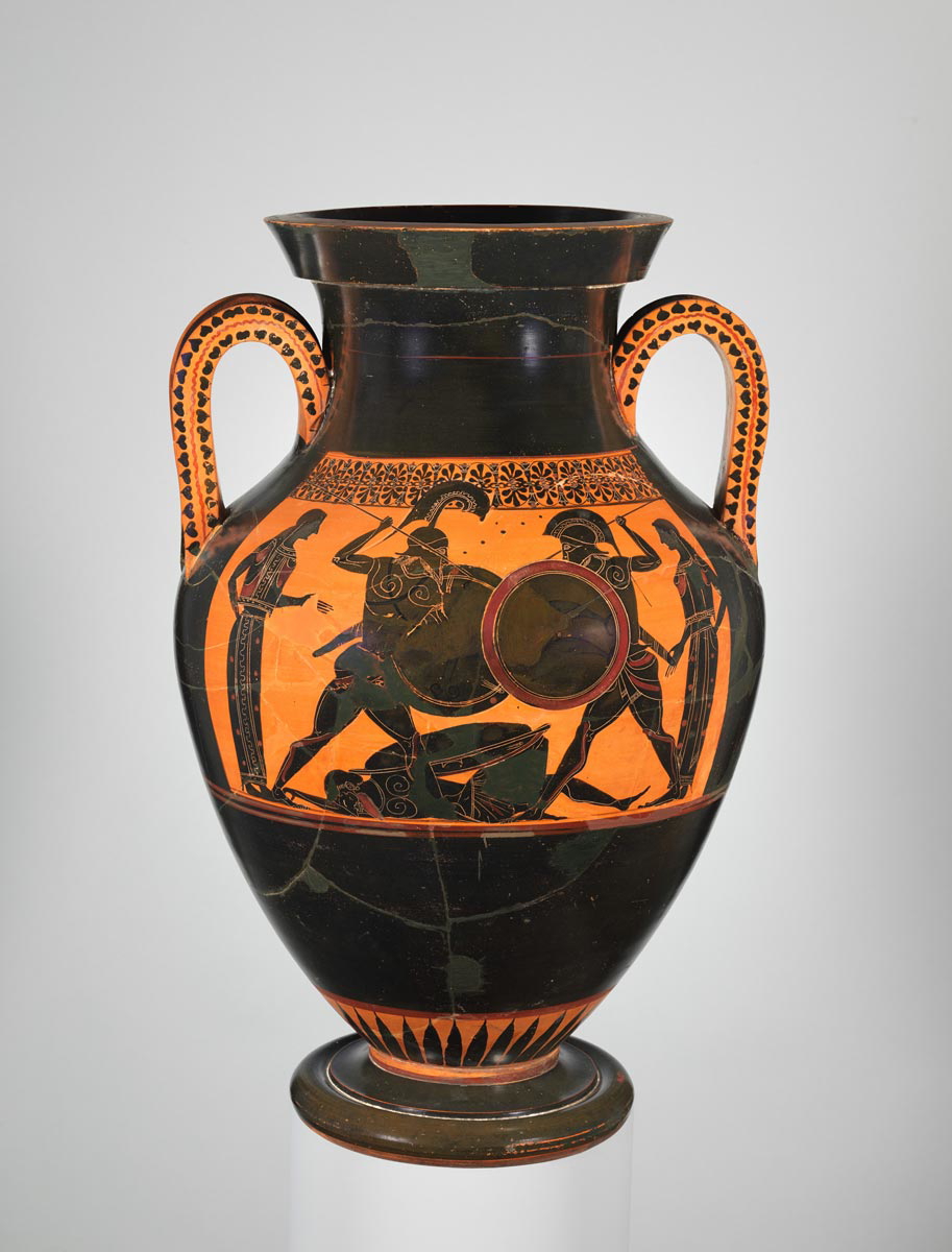 warriors combat lysippides painter