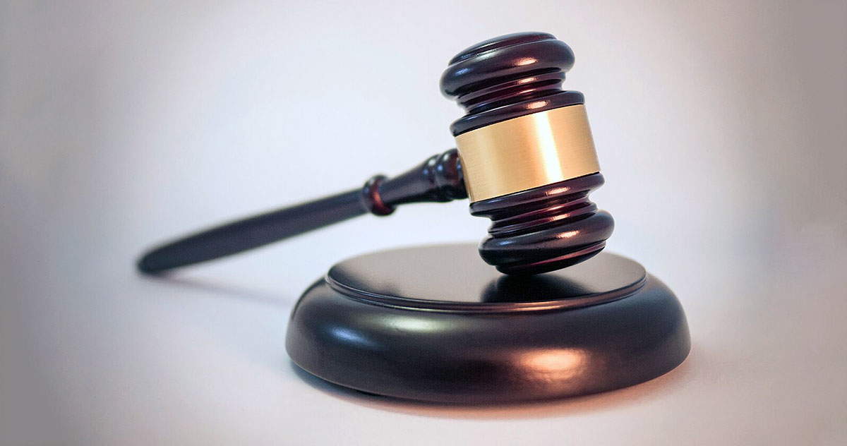 wooden and gold gavel