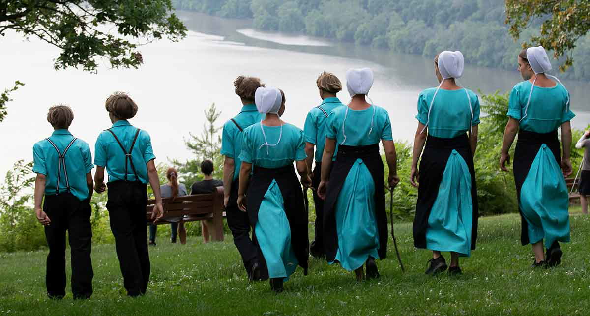 young amish people