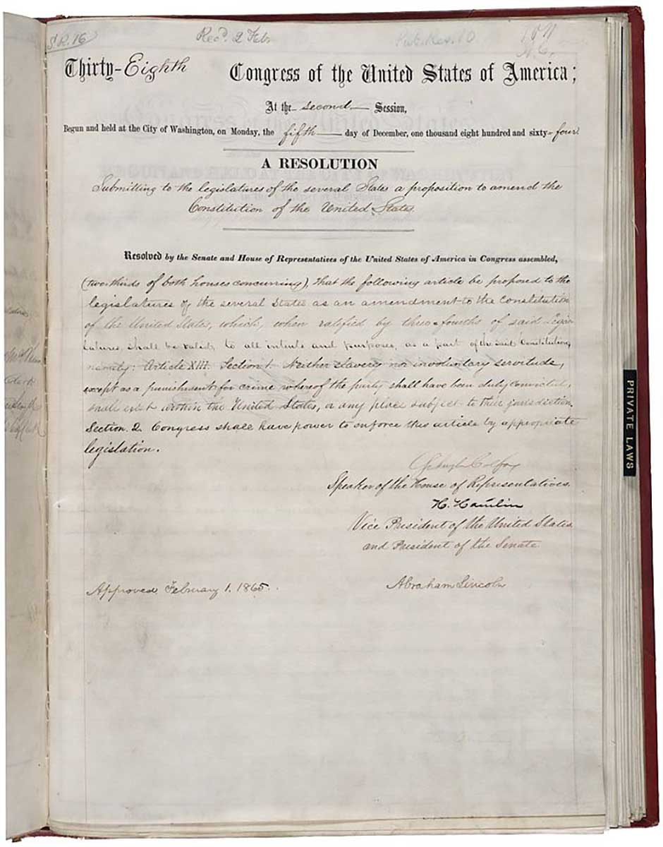 13th reconstruction amendments