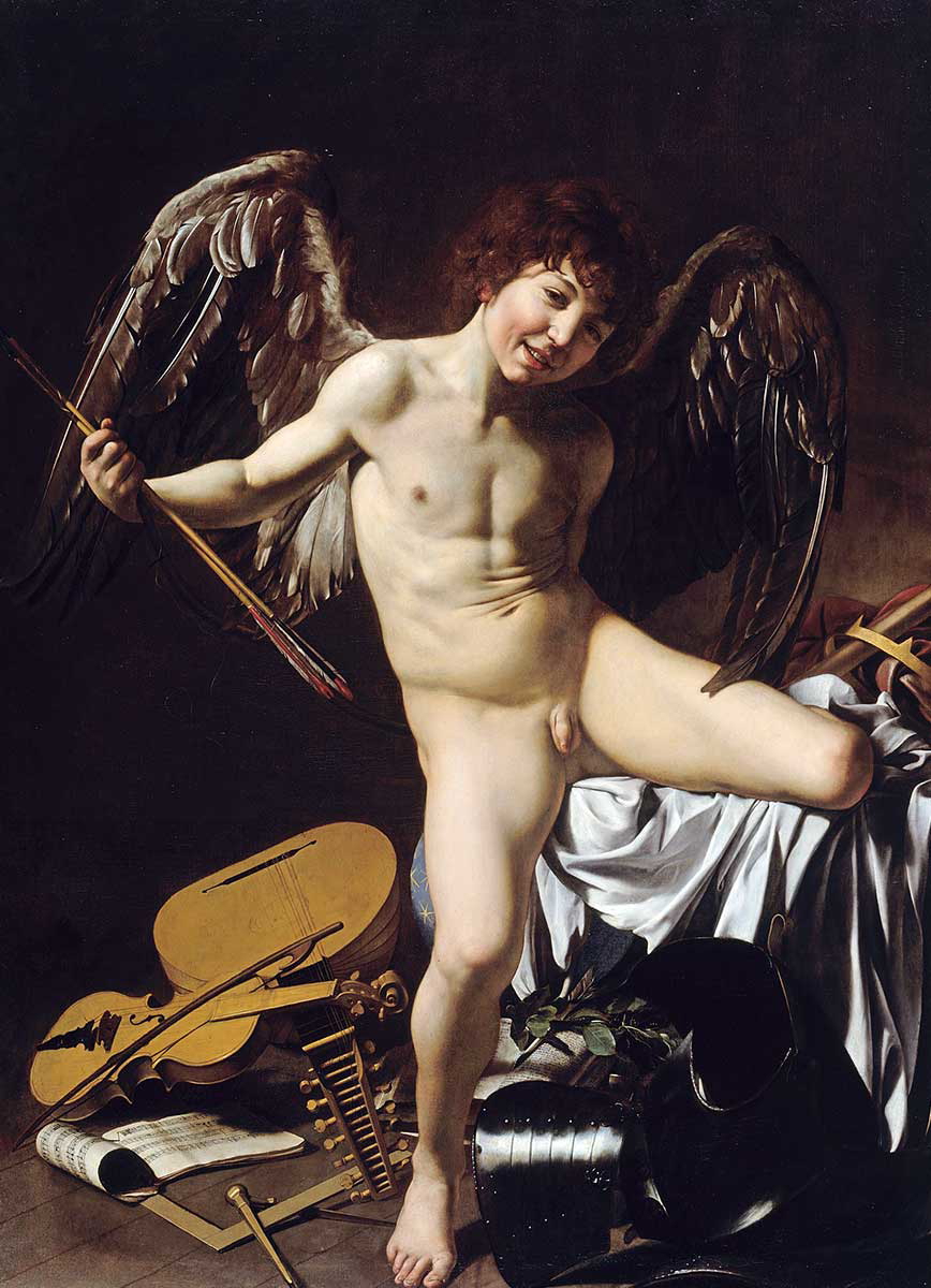 3. caravaggio painting cupid