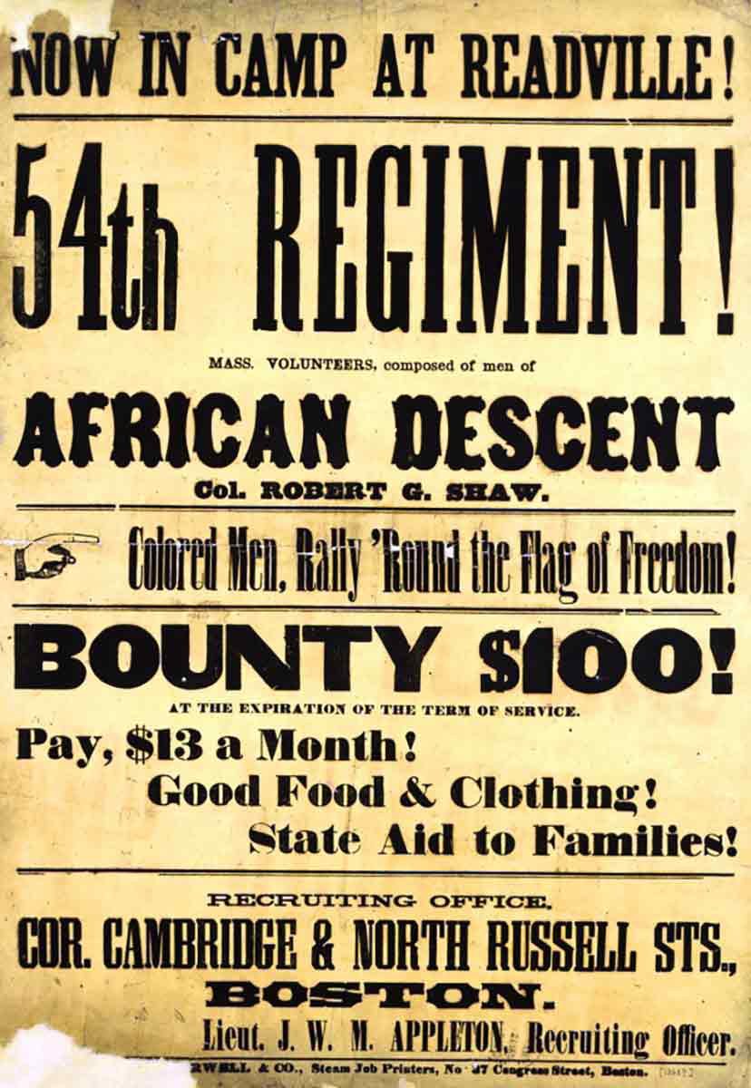 54th regiment poster