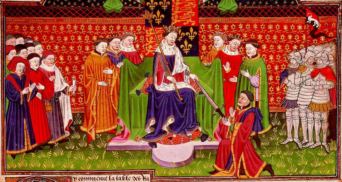 King Henry VI invests John Talbot