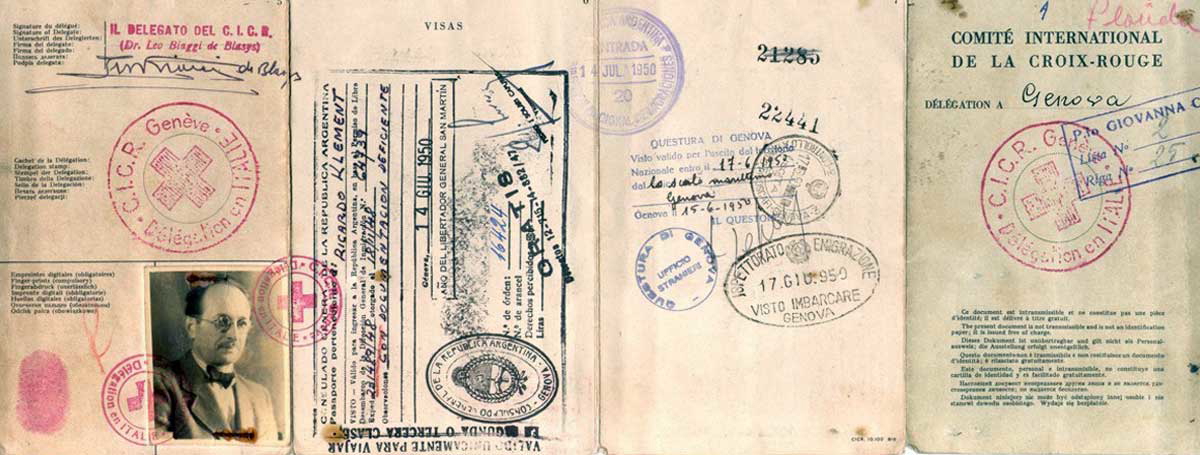 adolf eichmann passport ricardo klement