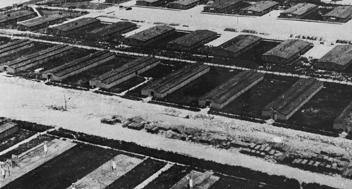 aerial view majdanek