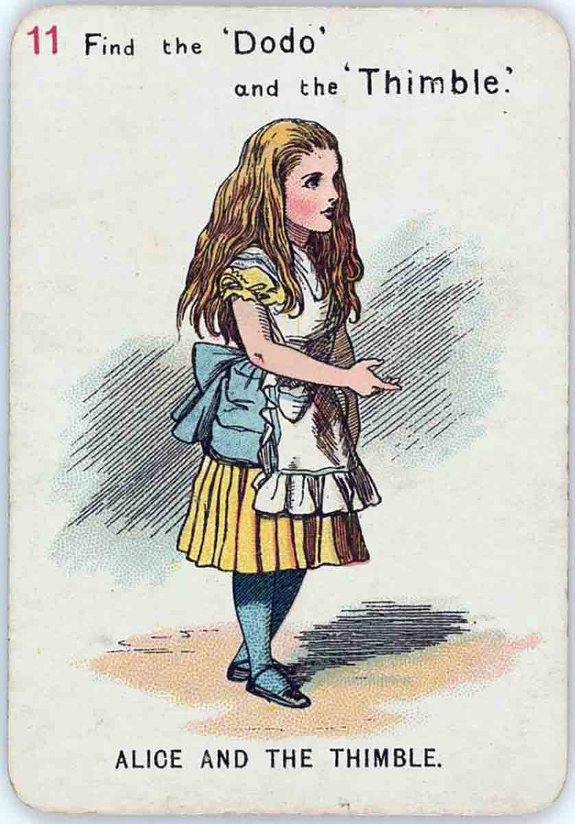alice in wonderland card