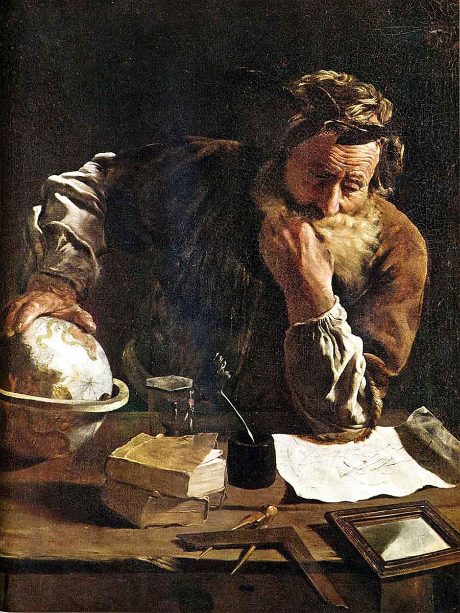 archimedes thoughtful by domencio fetti