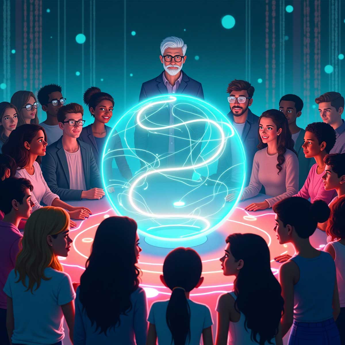 author unknown online comunity illustration