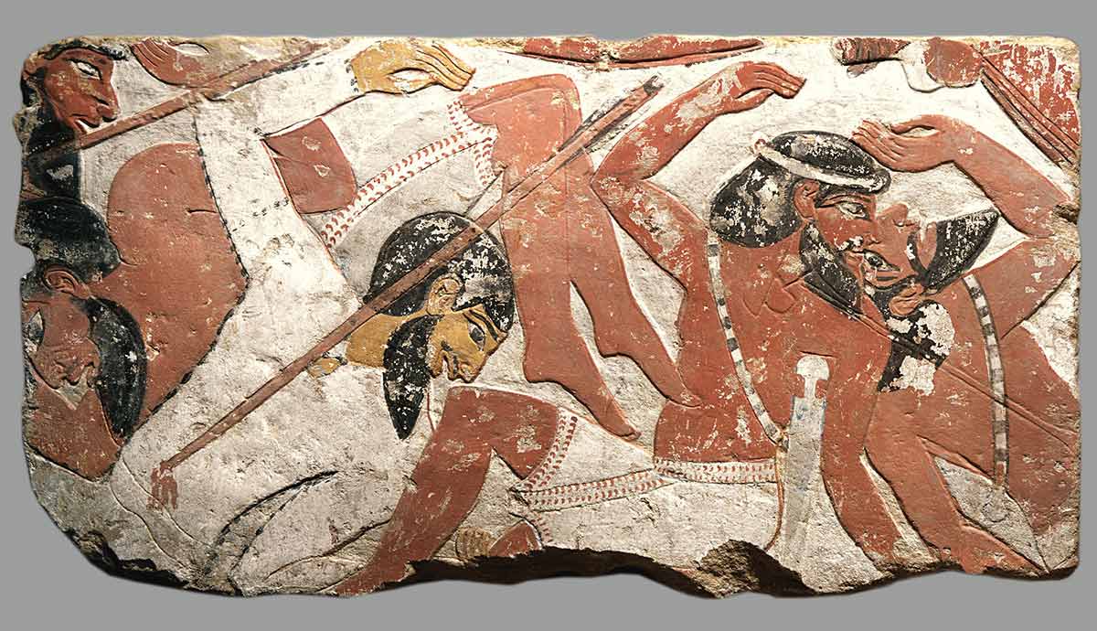 A New Kingdom relief depicting a battle