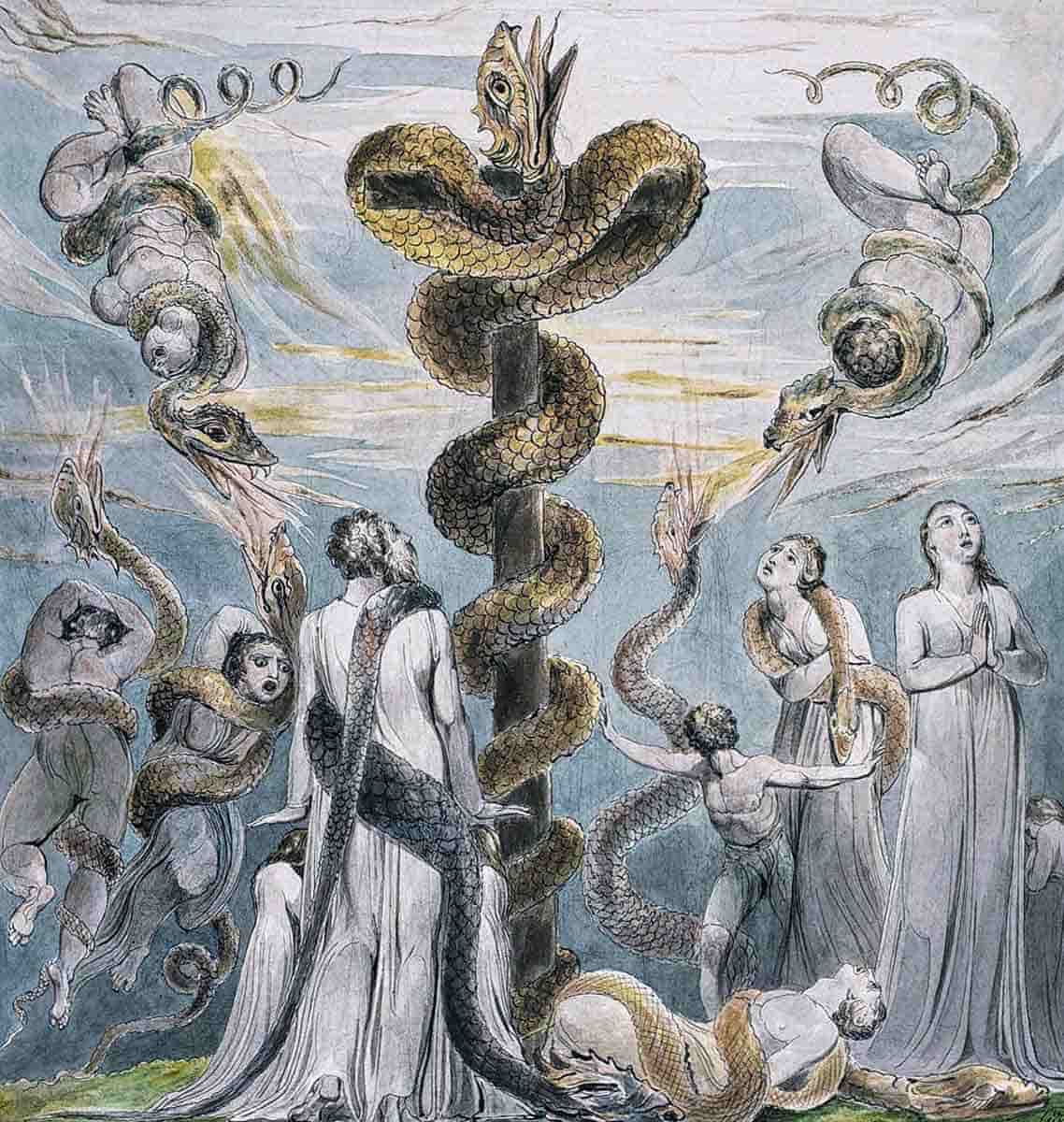 blake moses and the brazen serpent magic bible