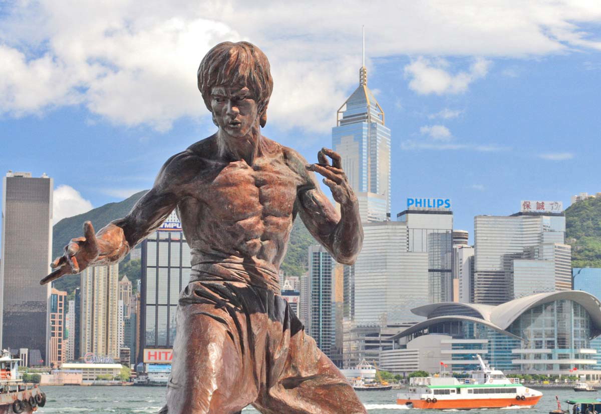 bruce lee statue hong kong