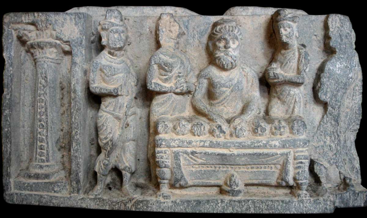 buddha relic stone relief