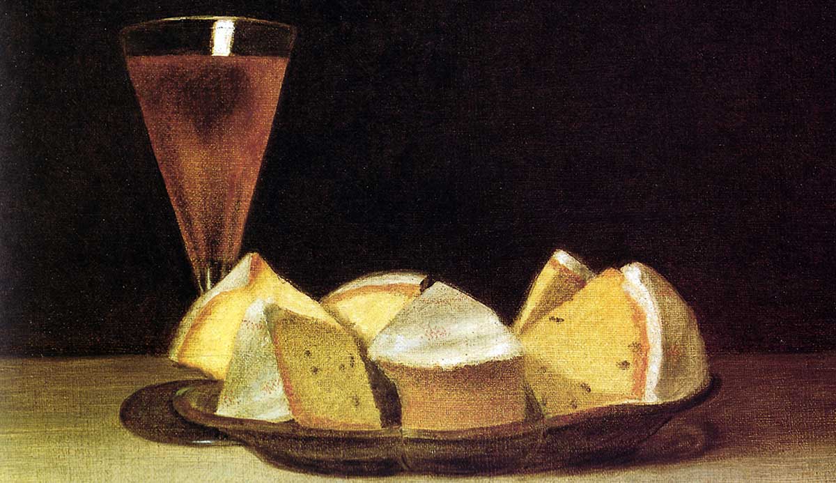 cake wine glass rubens peale painting