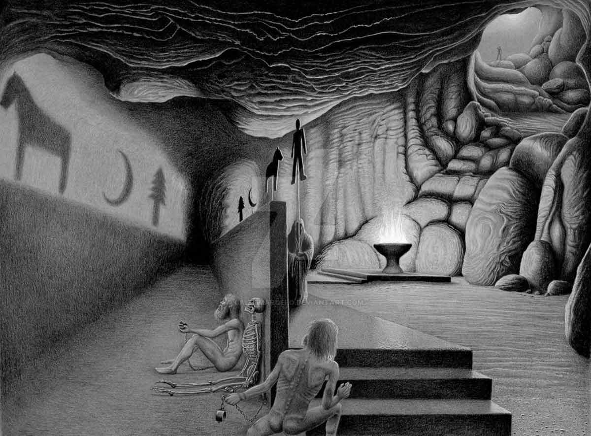 calebmarcelo platos cave illustration