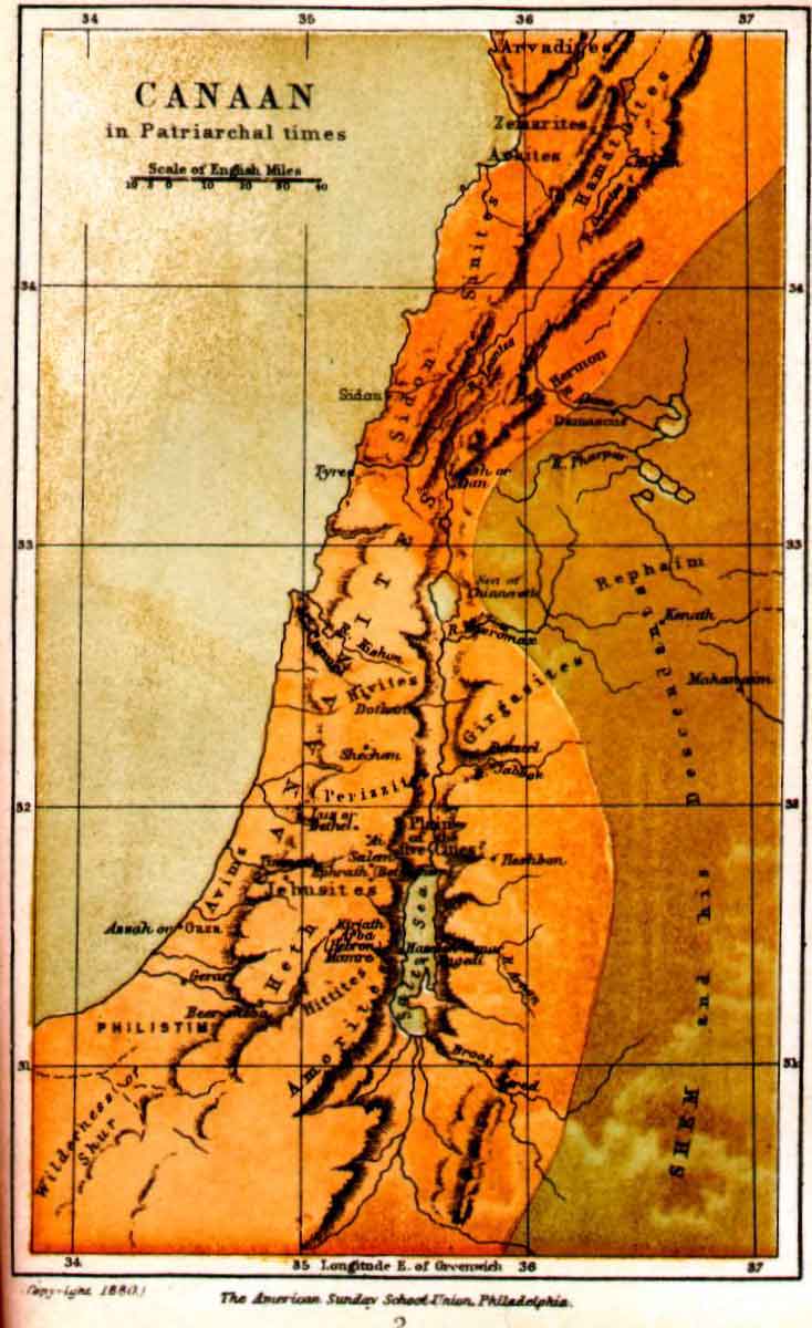 canaan map