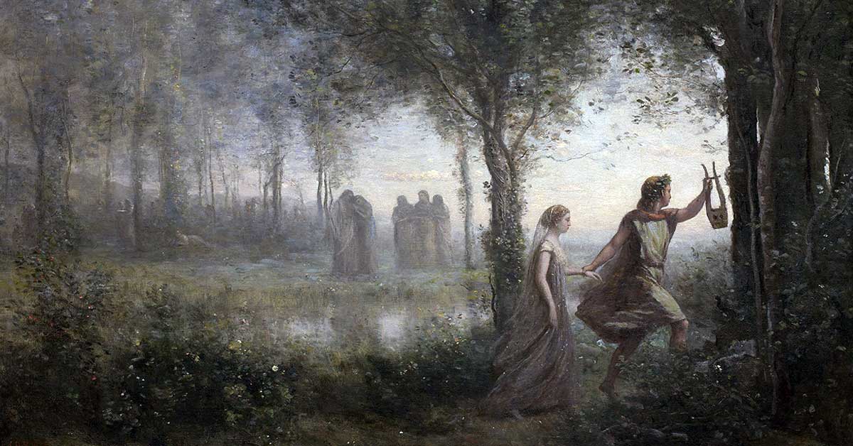 corot orpheus eurydice underworld painting