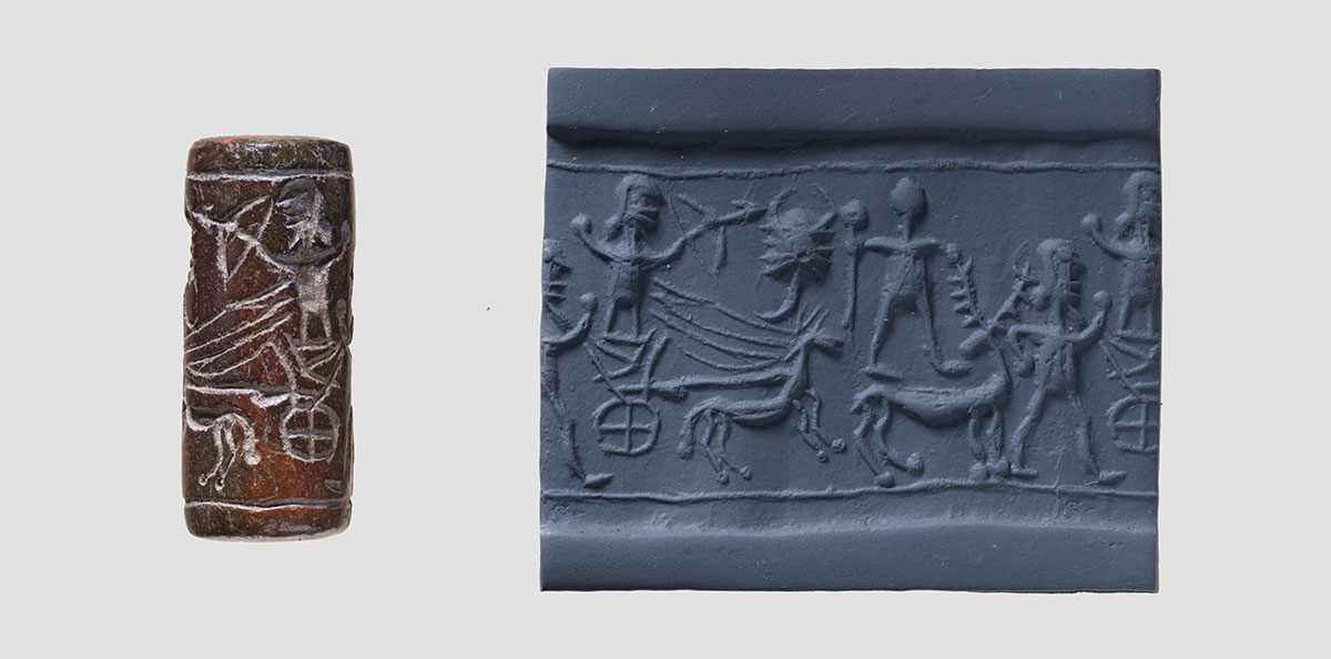 cylinder seal chariot syrian photograph