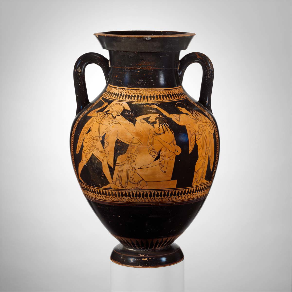 death of priam amphora