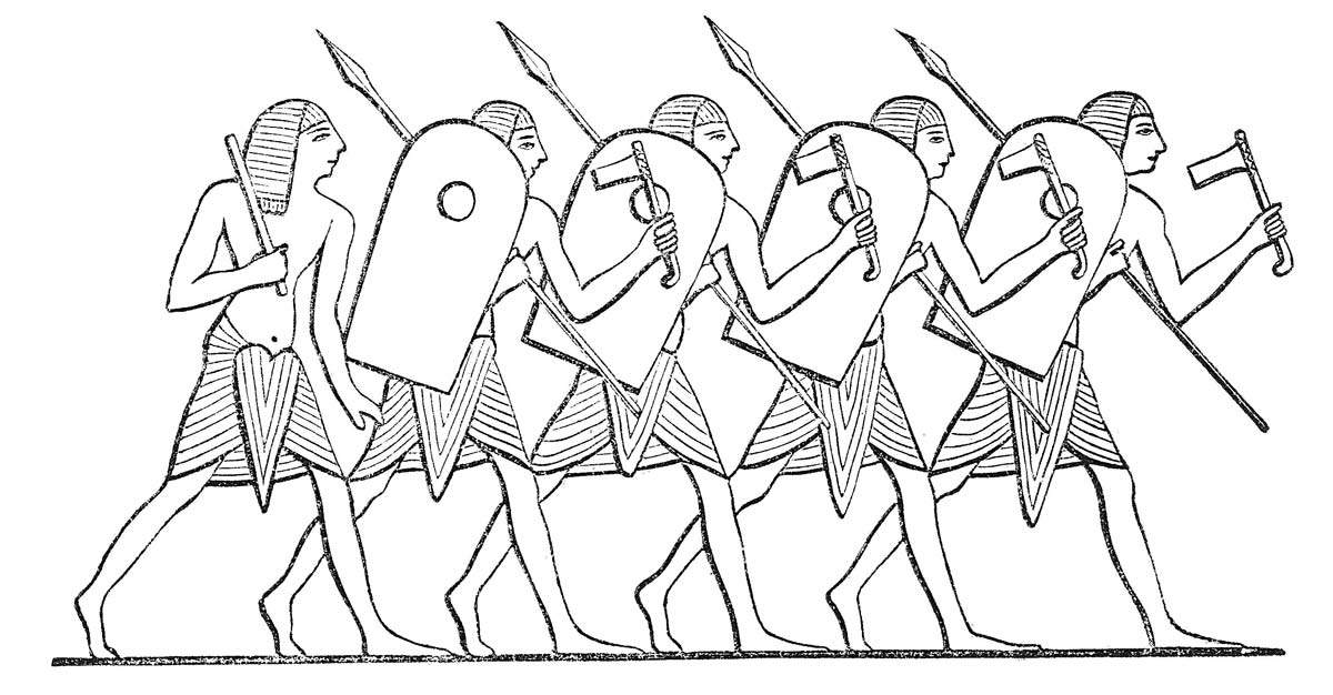 egyptian infantry wallis
