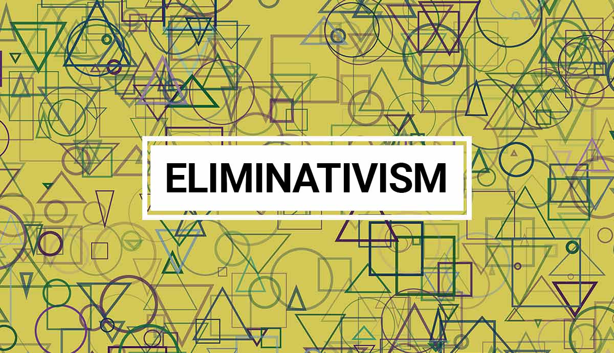 Image with typography reading Eliminativism