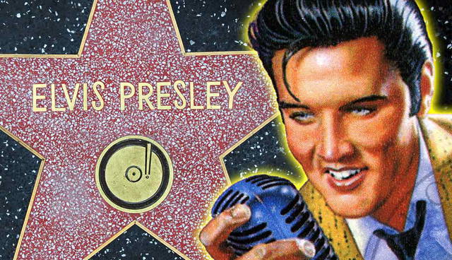 Elvis Presley and Hollywood Walk of Fame star