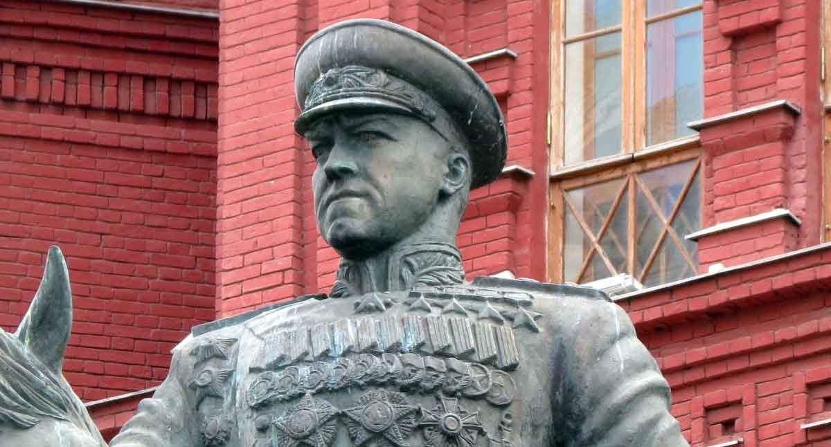 equestrian statue zhukov