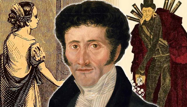 Hoffmann portrait with Nutcracker illustrations