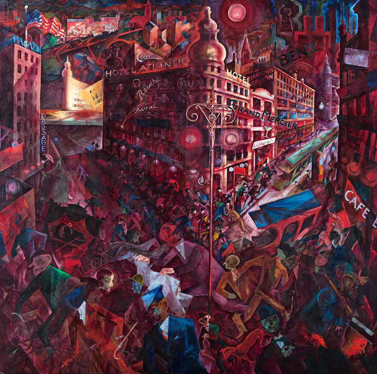 expressionists george grosz metropolis painting