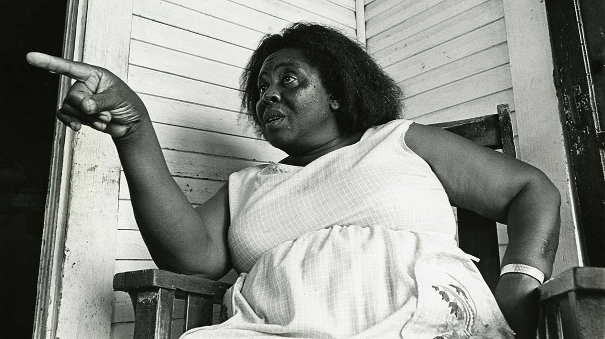 fannie lou hamer on porch