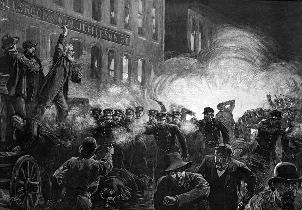 haymarket affair chicago 1886 engraving