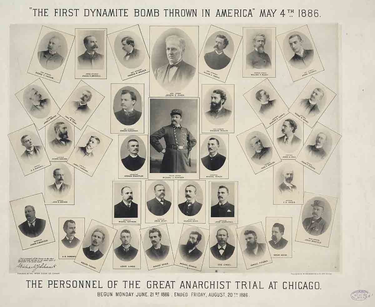 haymarket affair trial poster