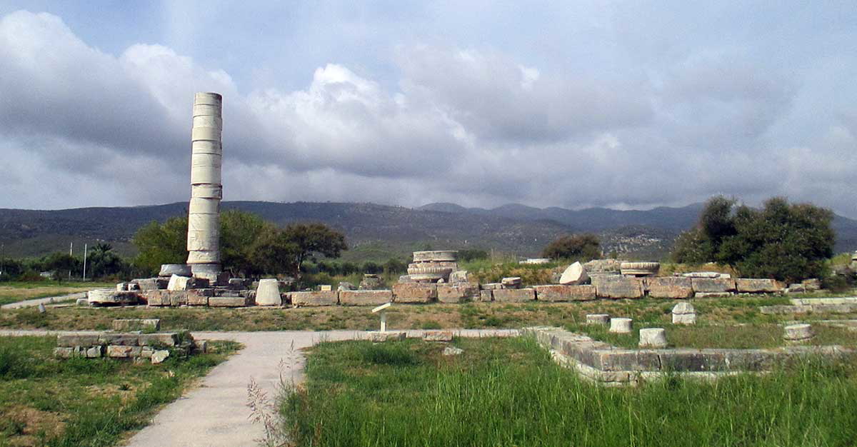 heraion samos hera temple greece