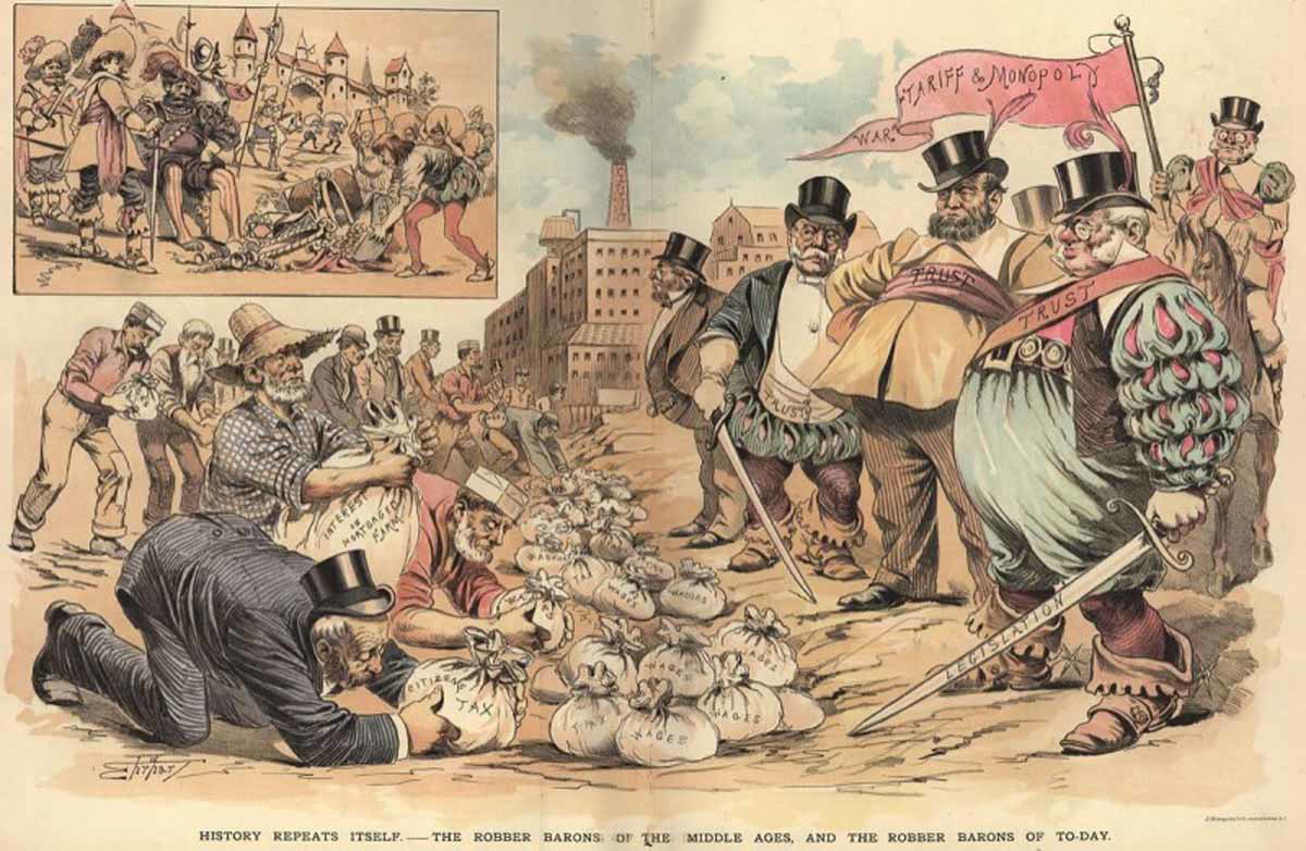 history repeats itself gilded age illustration