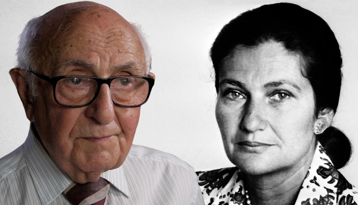 Holocaust survivors’ portrait side by side