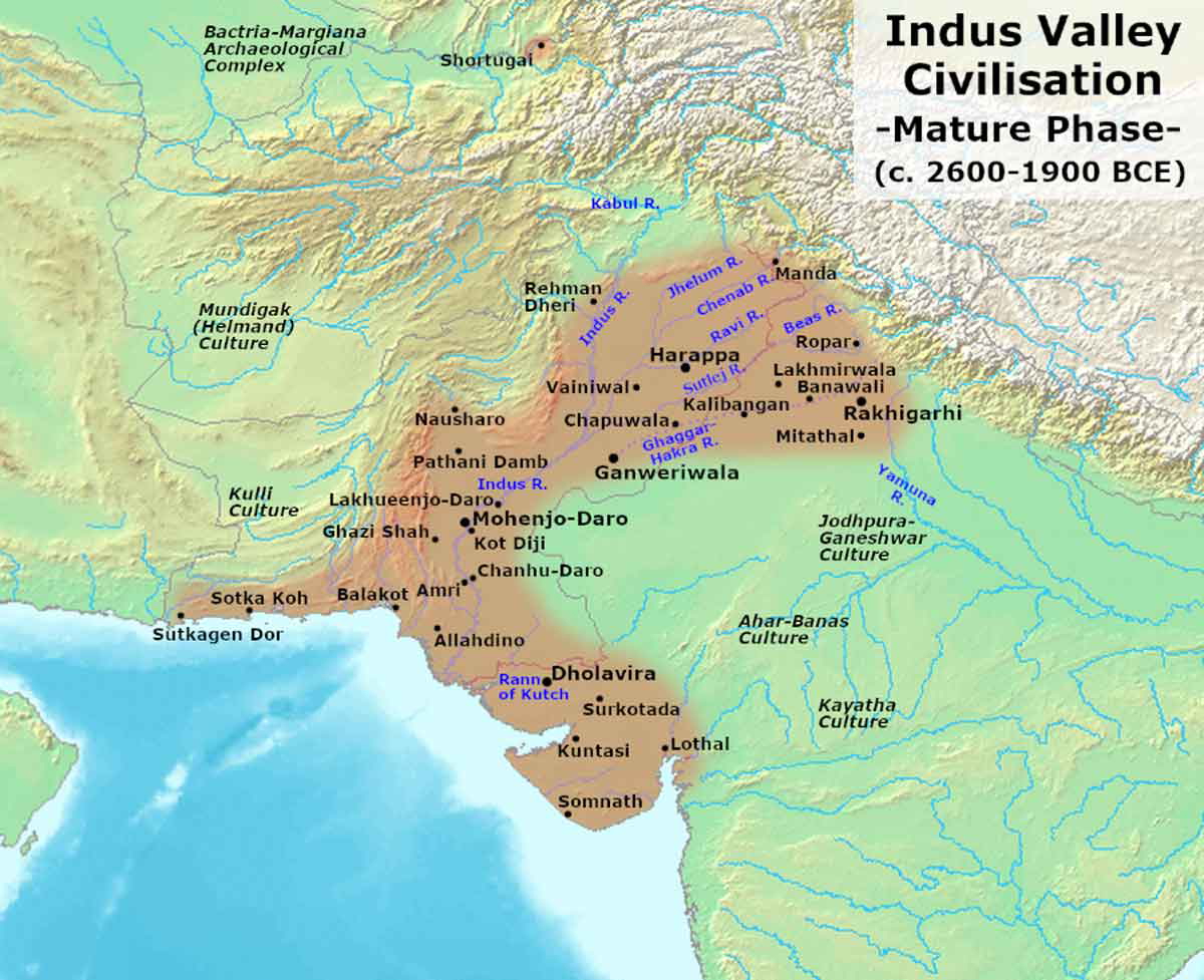 indus valley map