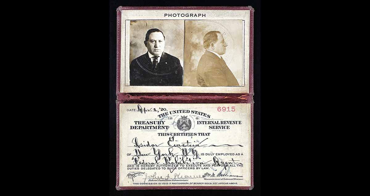 isidor einstein prohibition agent