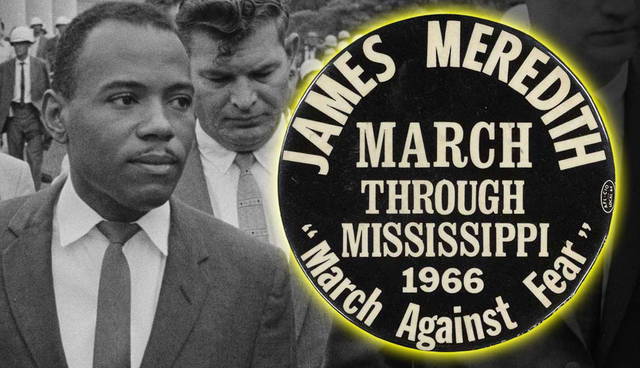 James Meredith and March Against Fear pin