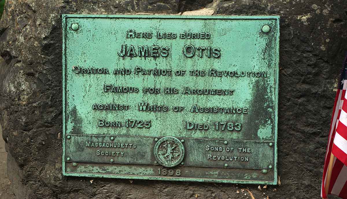 james otis plaque