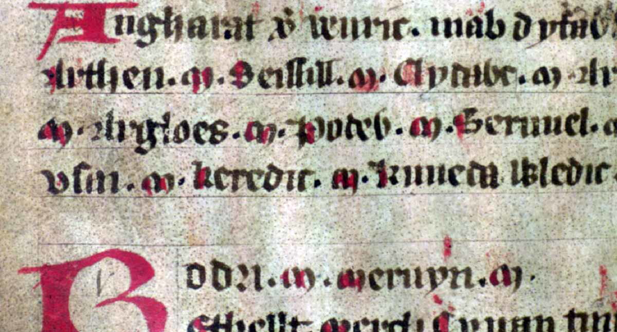 jesus college ms 20 genealogies folio 37r ceredic cunedda