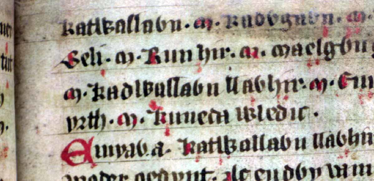 jesus college ms 20 genealogies folio 38r cadwallon